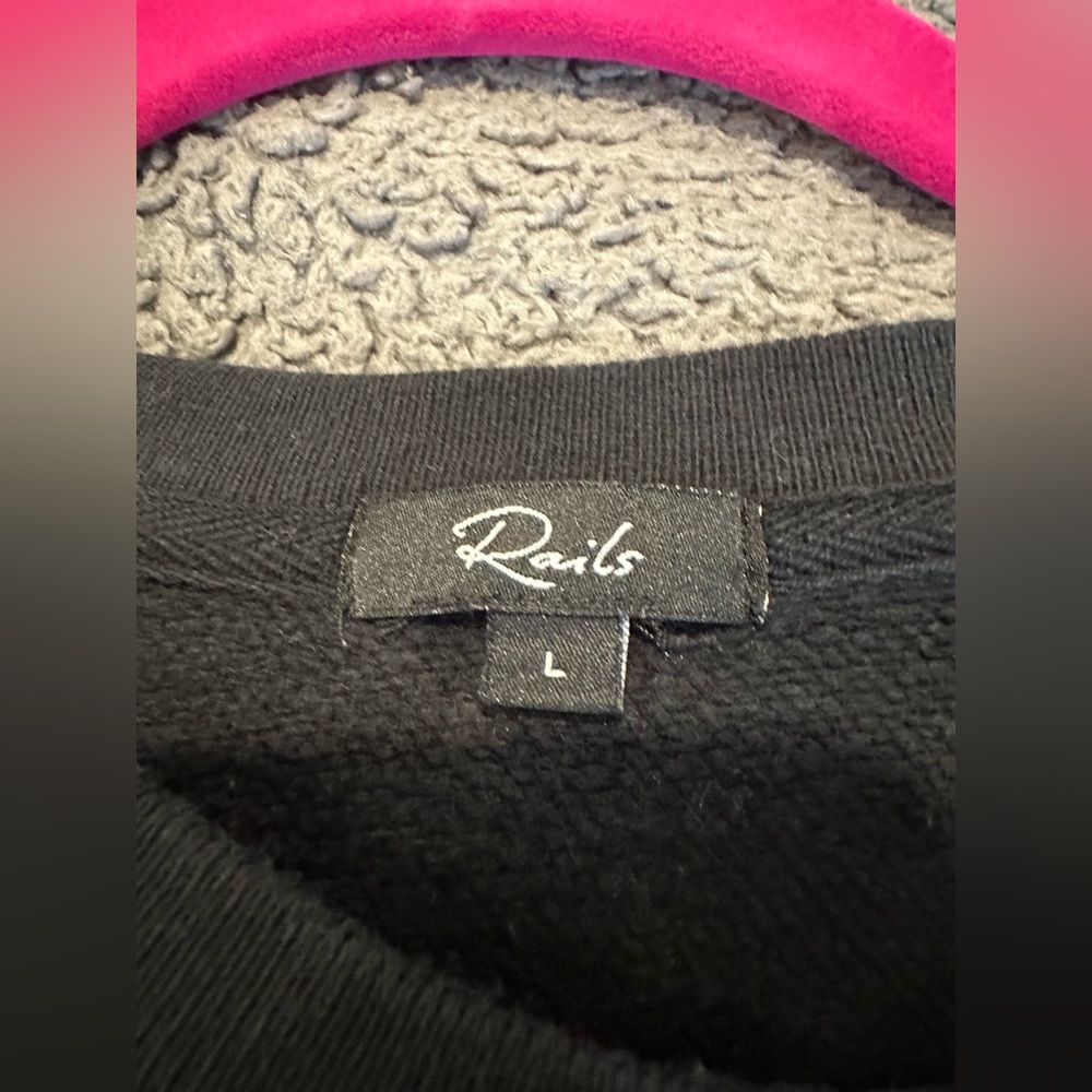 Rails Black Star Sweatshirt - Picture 3 of 5